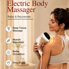 Electric Body Massager with 3 Massage Heads