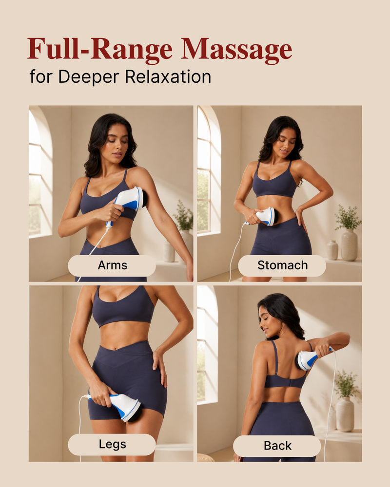 Electric Body Massager with 3 Massage Heads