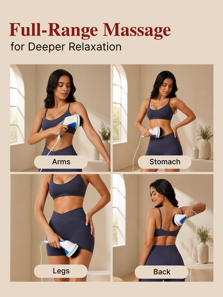 Electric Body Massager with 3 Massage Heads