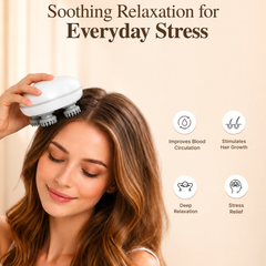 Cordless Scalp Massager with Silicone Heads