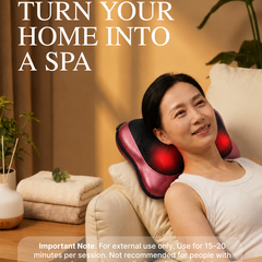 Electric Shiatsu Massage Pillow with Heat Therapy