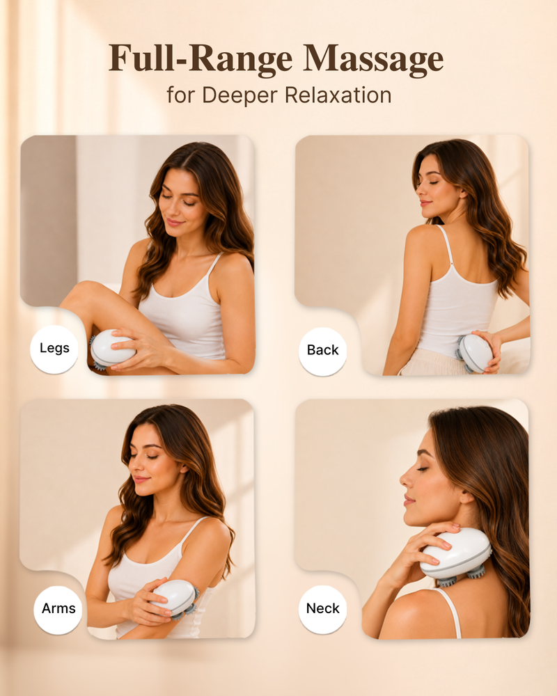 Cordless Scalp Massager with Silicone Heads