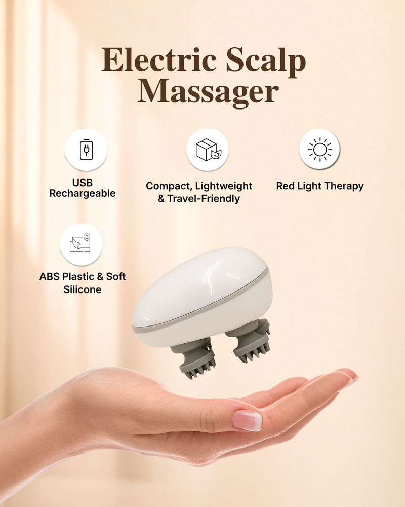 Cordless Scalp Massager with Silicone Heads