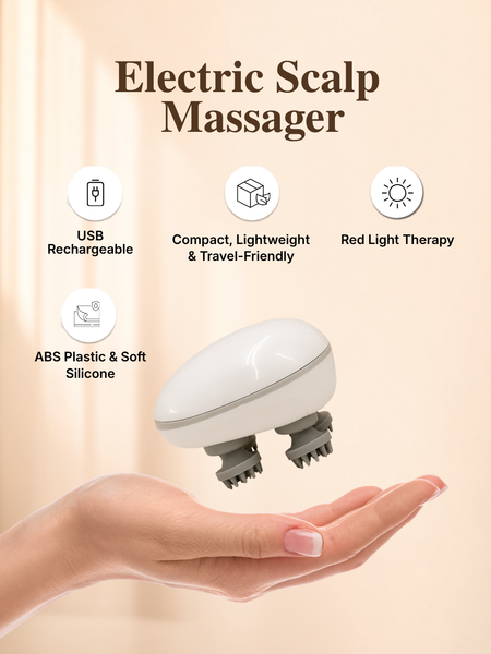 Cordless Scalp Massager with Silicone Heads