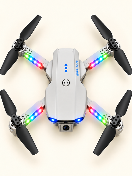E99 Drone Pro with HD Camera, WiFi Real-Time FPV, 50X Zoom & LED Lights